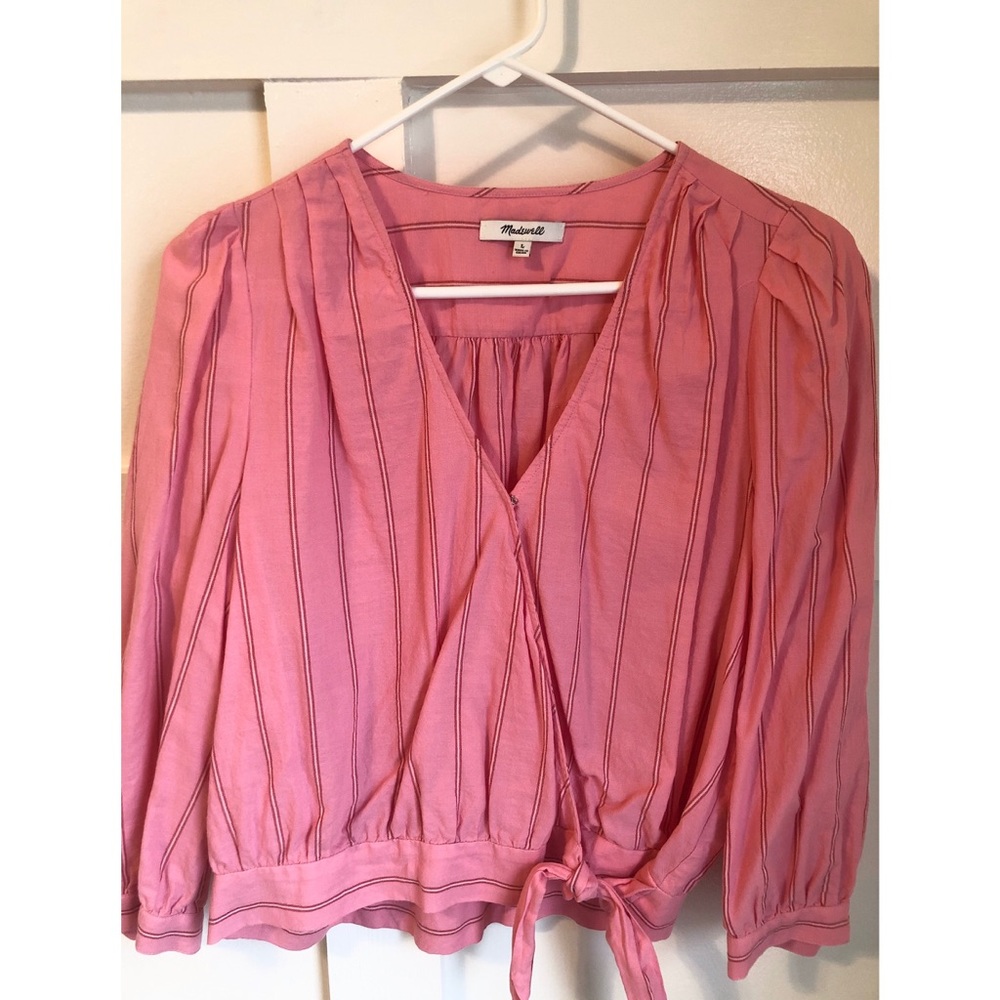Madewell Wrap Tie Blouse
